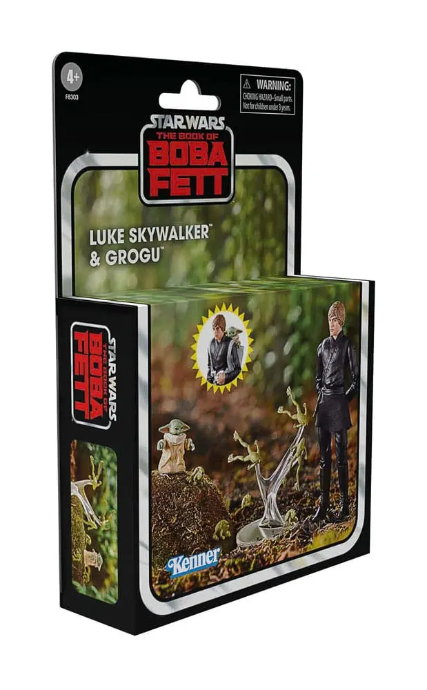 Star Wars: The Book of Boba Fett Vintage Collection Action Figures Luke Skywalker & Grogu 10 cm product photo