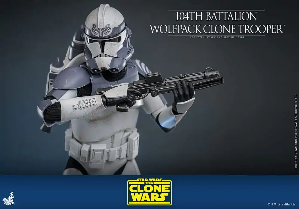 Star Wars The Clone Wars Action Figure 1/6 104th Battalion Wolfpack Clone Trooper 30 cm product photo