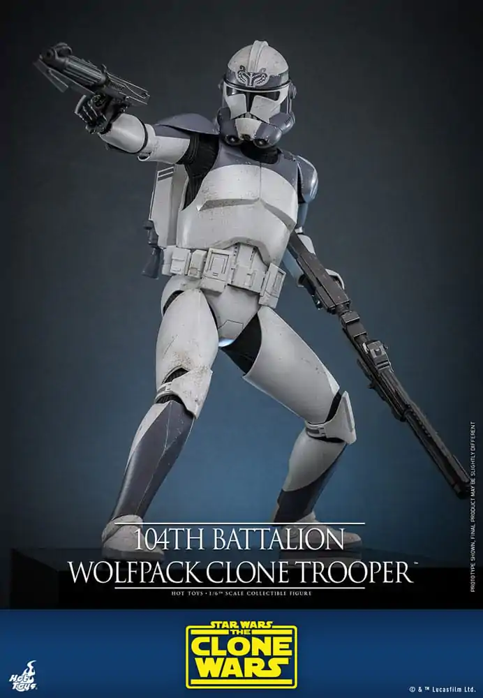 Star Wars The Clone Wars Action Figure 1/6 104th Battalion Wolfpack Clone Trooper 30 cm product photo