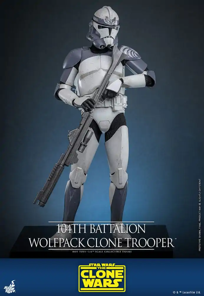 Star Wars The Clone Wars Action Figure 1/6 104th Battalion Wolfpack Clone Trooper 30 cm product photo