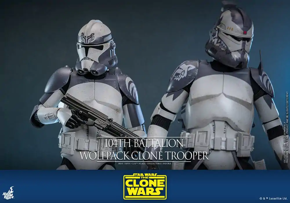 Star Wars The Clone Wars Action Figure 1/6 104th Battalion Wolfpack Clone Trooper 30 cm product photo