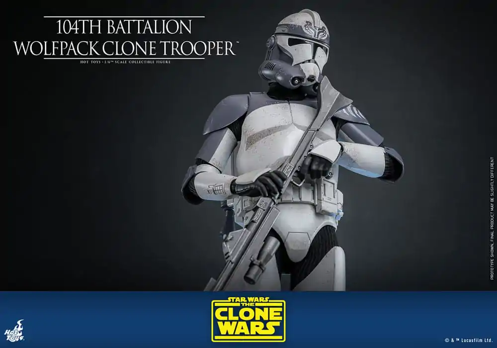 Star Wars The Clone Wars Action Figure 1/6 104th Battalion Wolfpack Clone Trooper 30 cm product photo