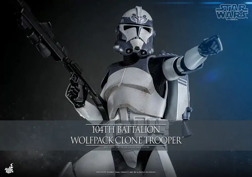 Star Wars The Clone Wars Action Figure 1/6 104th Battalion Wolfpack Clone Trooper 30 cm product photo