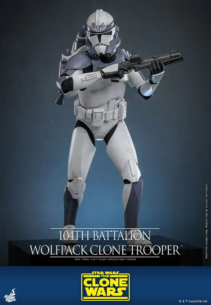 Star Wars The Clone Wars Action Figure 1/6 104th Battalion Wolfpack Clone Trooper 30 cm product photo