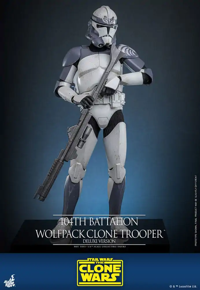 Star Wars The Clone Wars Action Figure 1/6 104th Battalion Wolfpack Clone Trooper Deluxe Version 30 cm product photo