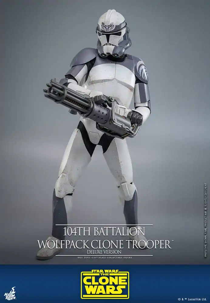 Star Wars The Clone Wars Action Figure 1/6 104th Battalion Wolfpack Clone Trooper Deluxe Version 30 cm product photo