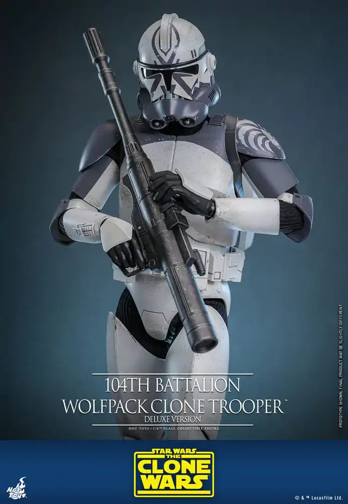 Star Wars The Clone Wars Action Figure 1/6 104th Battalion Wolfpack Clone Trooper Deluxe Version 30 cm product photo