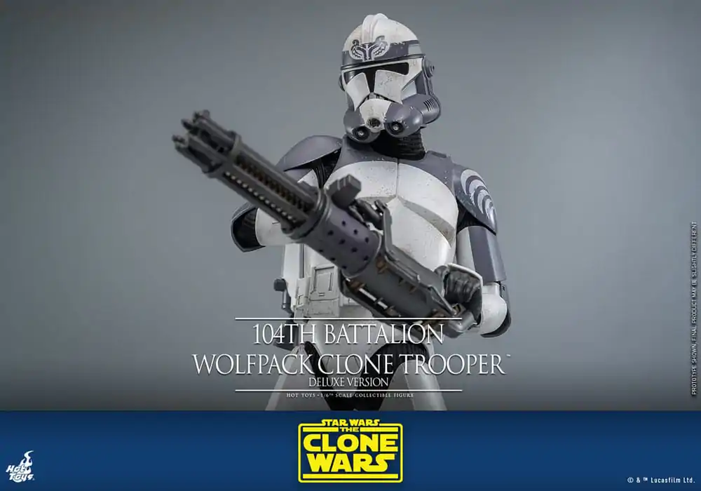 Star Wars The Clone Wars Action Figure 1/6 104th Battalion Wolfpack Clone Trooper Deluxe Version 30 cm product photo