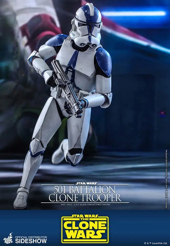 Star Wars The Clone Wars Action Figure 1/6 501st Battalion Clone Trooper 30 cm product photo
