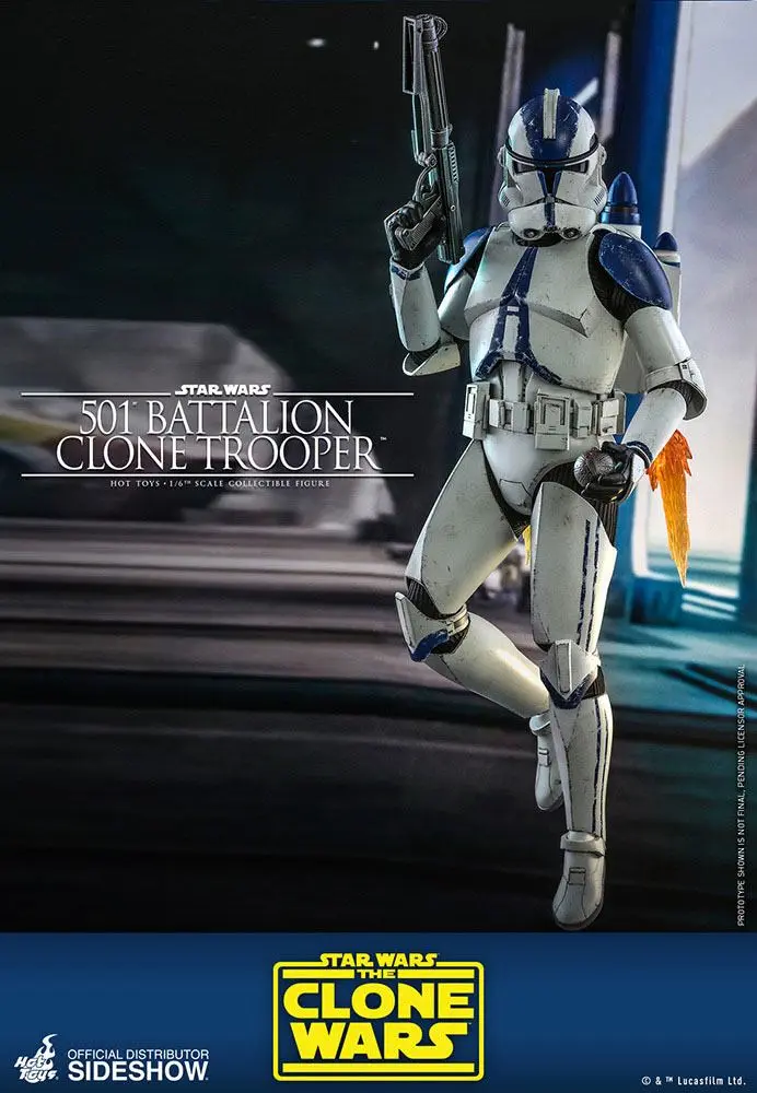 Star Wars The Clone Wars Action Figure 1/6 501st Battalion Clone Trooper 30 cm product photo