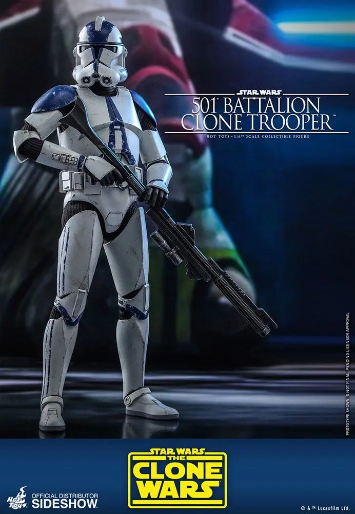 Star Wars The Clone Wars Action Figure 1/6 501st Battalion Clone Trooper 30 cm product photo
