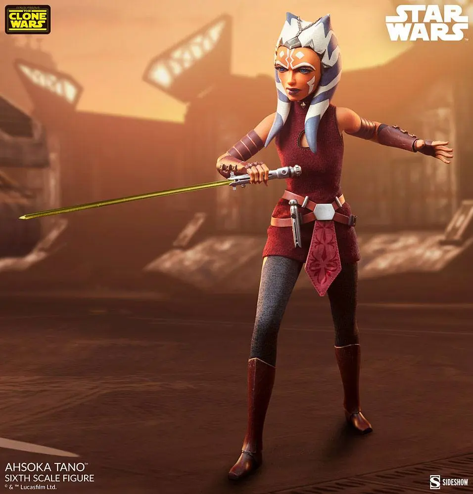 Star Wars The Clone Wars Action Figure 1/6 Ahsoka Tano 27 cm product photo