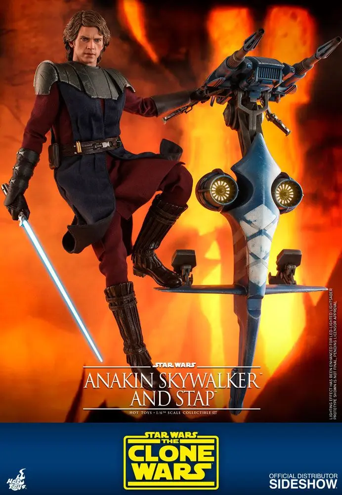 Star Wars The Clone Wars Action Figure 1/6 Anakin Skywalker & STAP 31 cm product photo