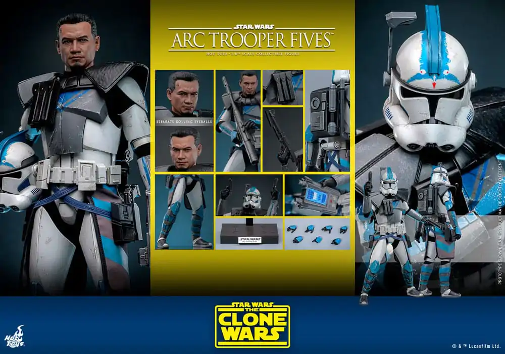 Star Wars: The Clone Wars Action Figure 1/6 Arc Trooper Fives 30 cm product photo