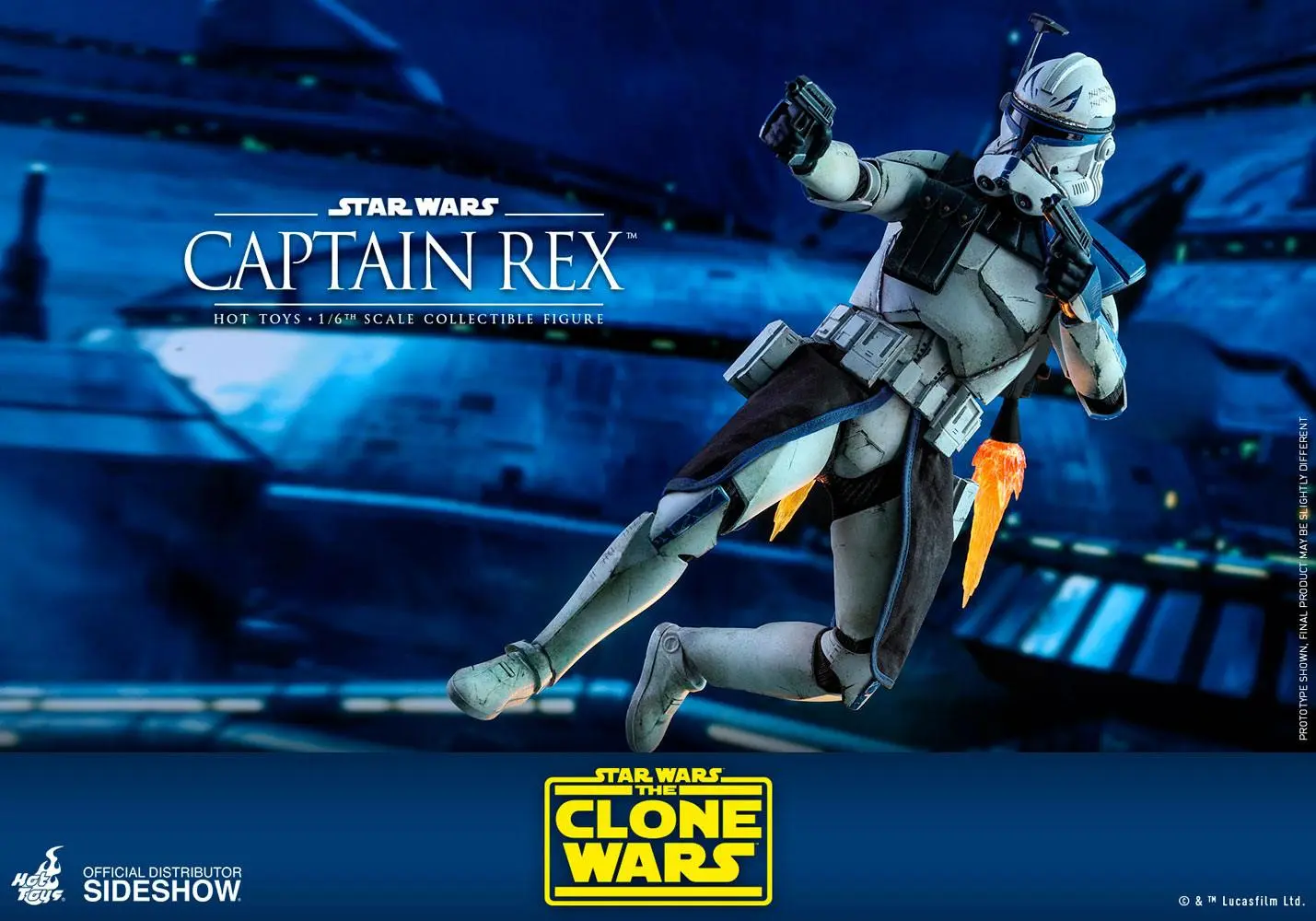 Star Wars The Clone Wars Action Figure 1/6 Captain Rex 30 cm product photo