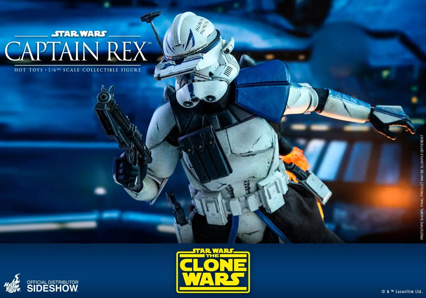 Star Wars The Clone Wars Action Figure 1/6 Captain Rex 30 cm product photo