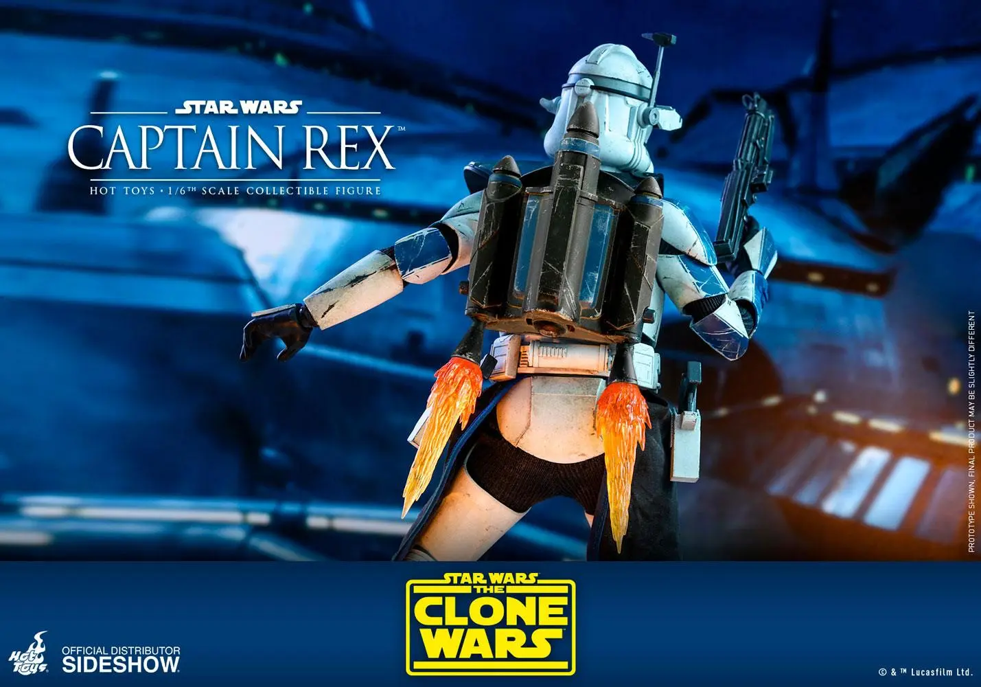 Star Wars The Clone Wars Action Figure 1/6 Captain Rex 30 cm product photo