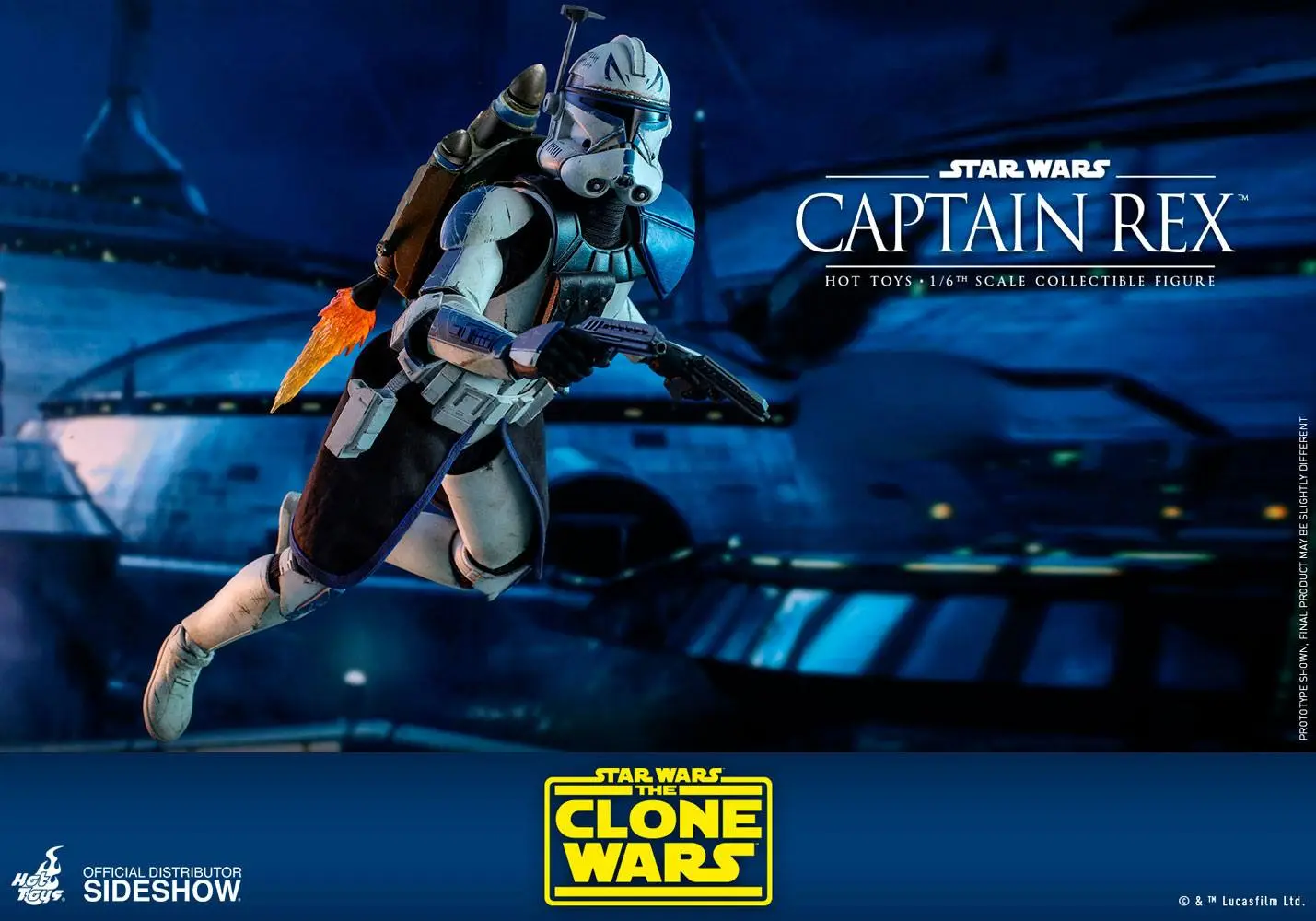 Star Wars The Clone Wars Action Figure 1/6 Captain Rex 30 cm product photo