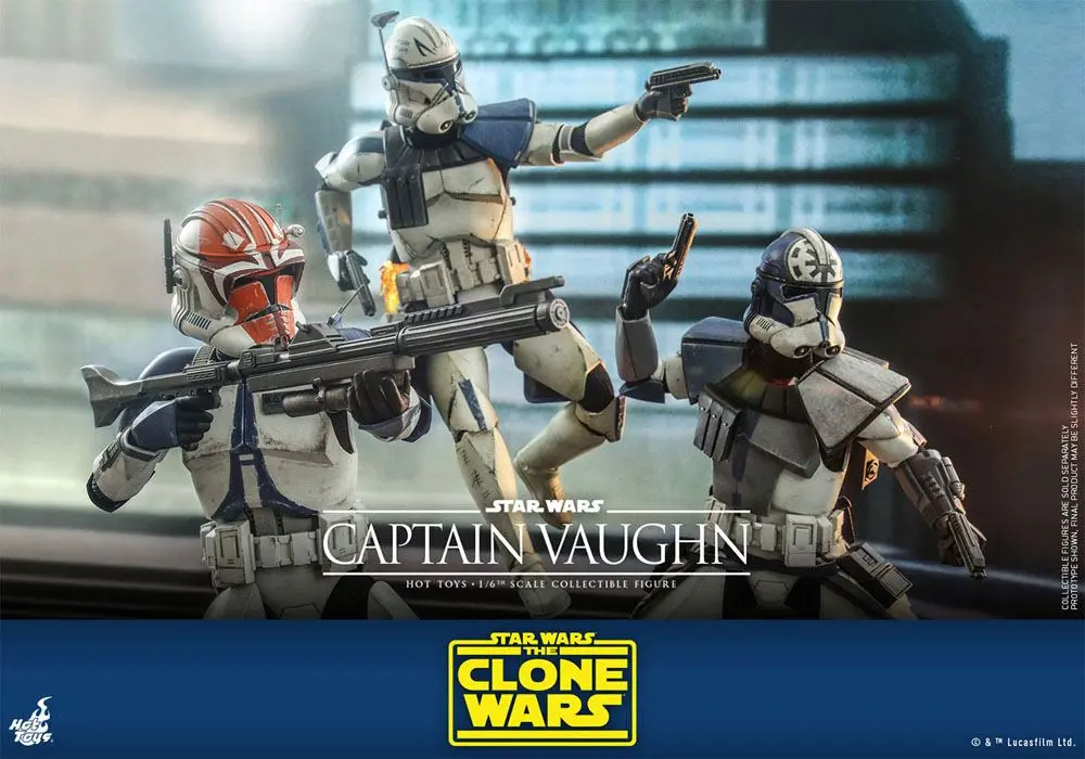 Star Wars The Clone Wars Action Figure 1/6 Captain Vaughn 30 cm product photo