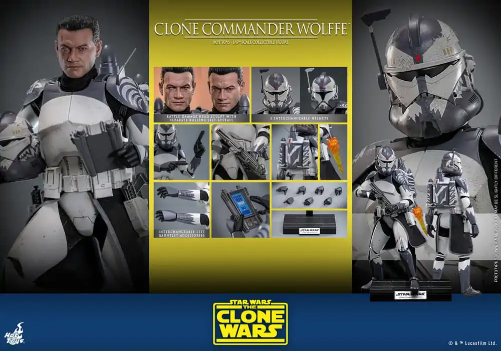 Star Wars: The Clone Wars Action Figure 1/6 Clone Commander Wolffe 30 cm product photo