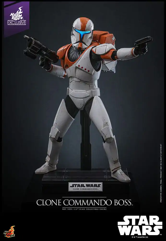 Star Wars: The Clone Wars Action Figure 1/6 Clone Commando Boss Hot Toys Exclusive 30 cm product photo