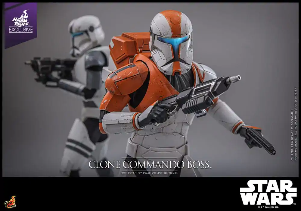 Star Wars: The Clone Wars Action Figure 1/6 Clone Commando Boss Hot Toys Exclusive 30 cm product photo