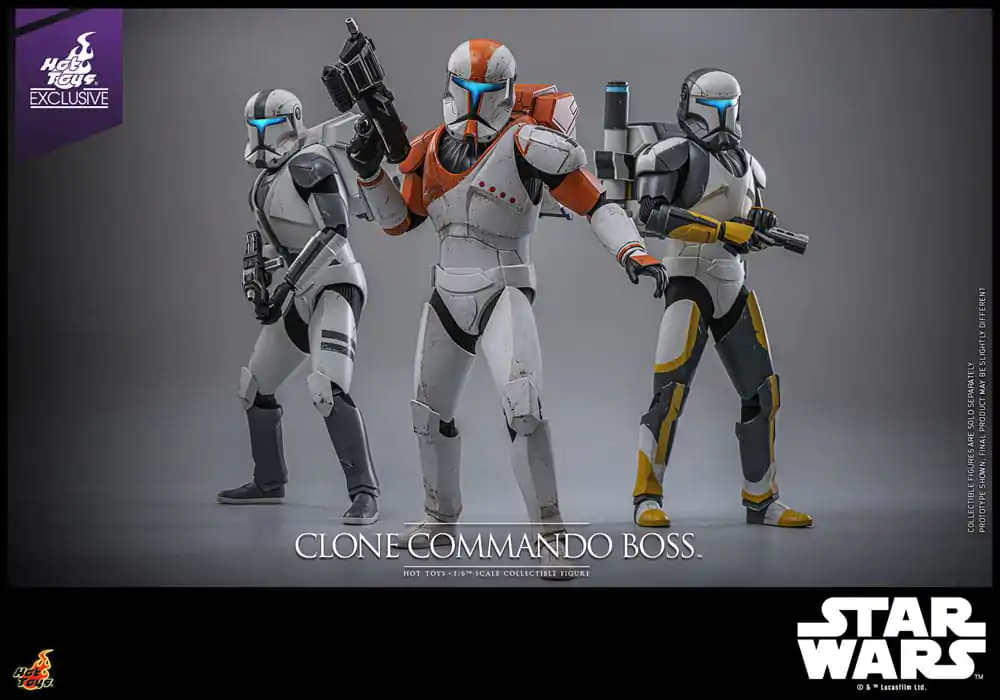 Star Wars: The Clone Wars Action Figure 1/6 Clone Commando Boss Hot Toys Exclusive 30 cm product photo