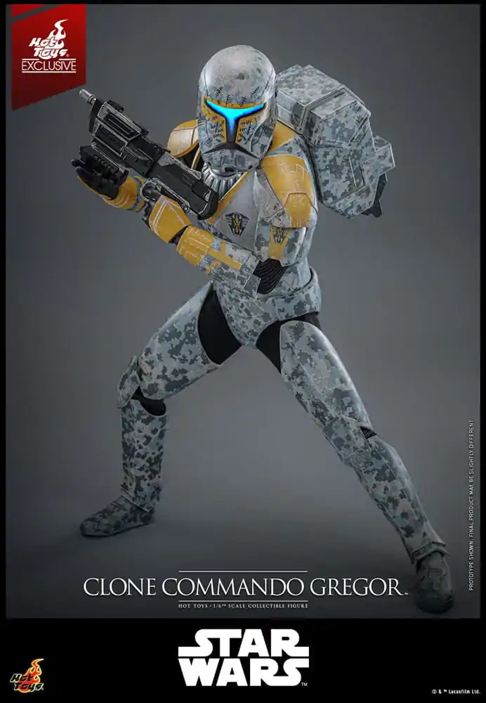 Star Wars: The Clone Wars Action Figure 1/6 Clone Commando Gregor Hot Toys Exclusive 30 cm product photo