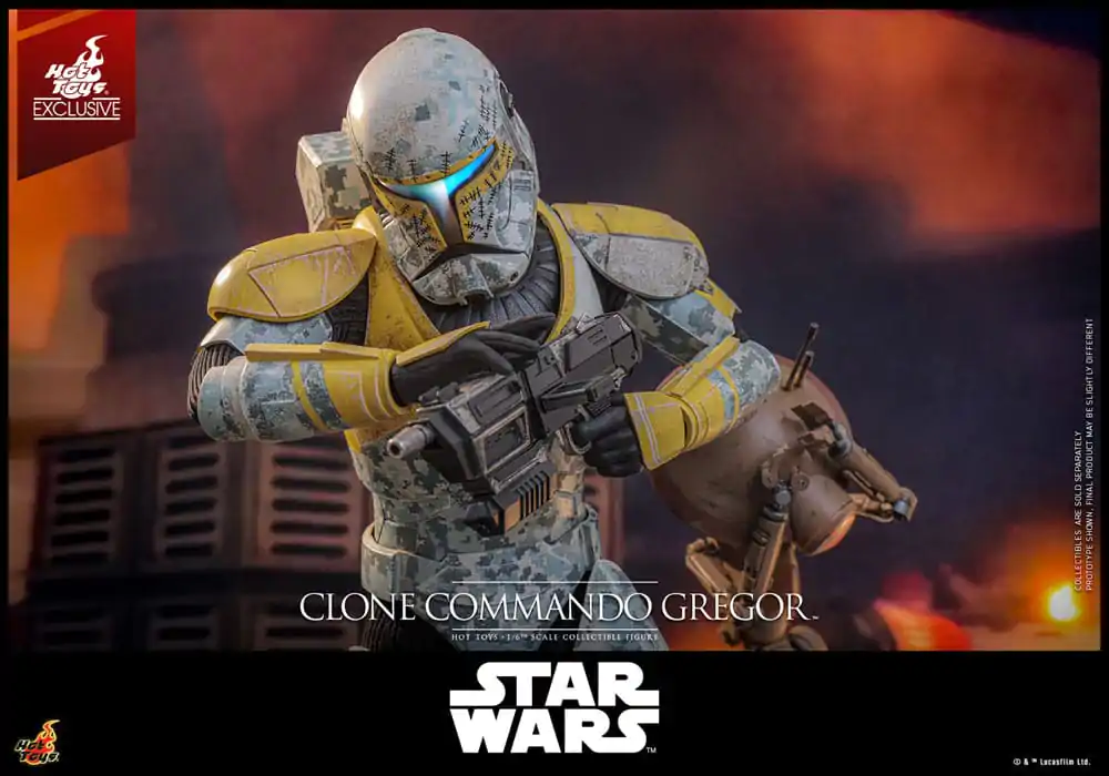 Star Wars: The Clone Wars Action Figure 1/6 Clone Commando Gregor Hot Toys Exclusive 30 cm product photo