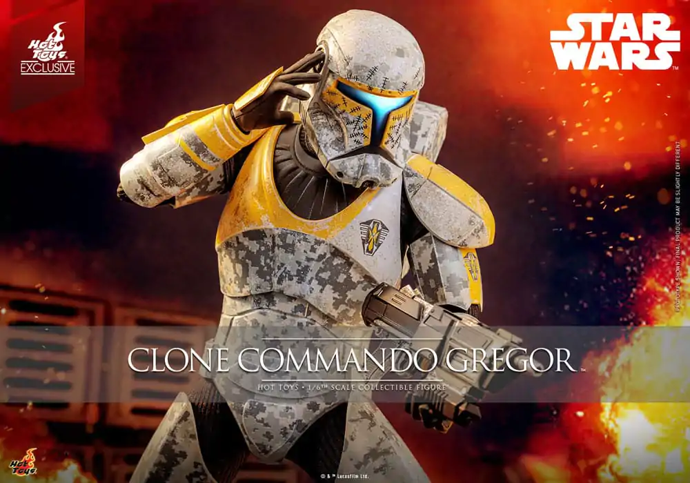 Star Wars: The Clone Wars Action Figure 1/6 Clone Commando Gregor Hot Toys Exclusive 30 cm product photo