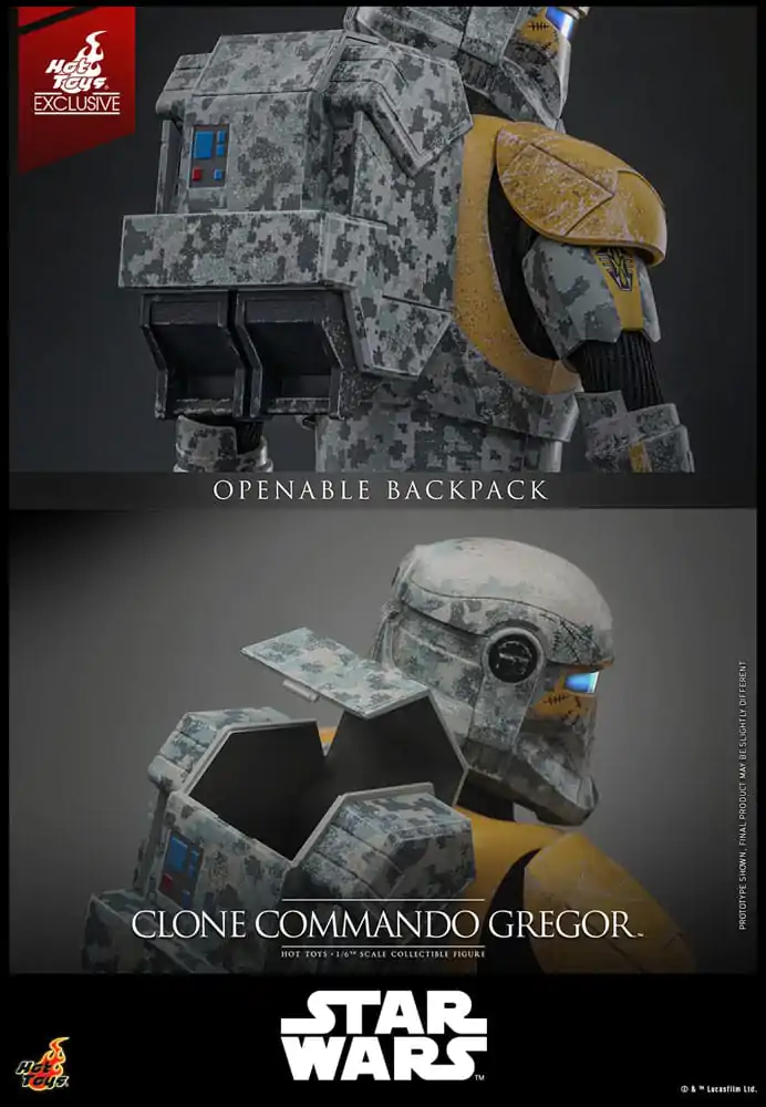 Star Wars: The Clone Wars Action Figure 1/6 Clone Commando Gregor Hot Toys Exclusive 30 cm product photo
