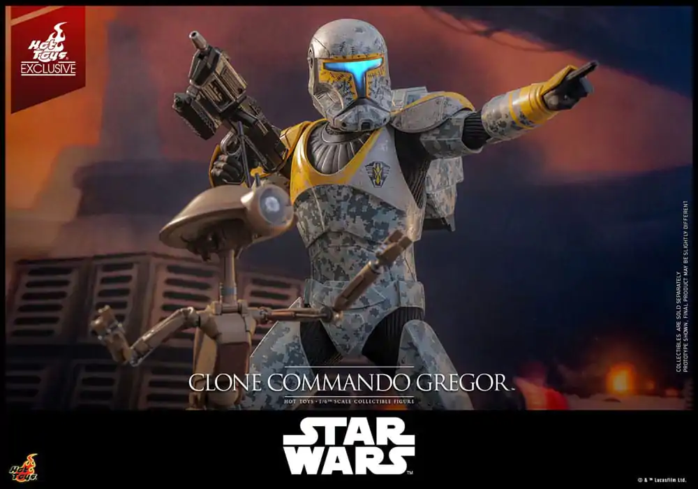 Star Wars: The Clone Wars Action Figure 1/6 Clone Commando Gregor Hot Toys Exclusive 30 cm product photo