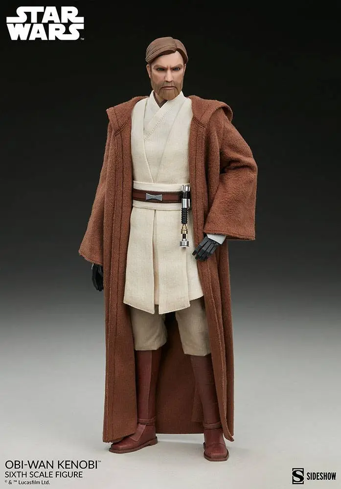Star Wars The Clone Wars Action Figure 1/6 Obi-Wan Kenobi 30 cm product photo