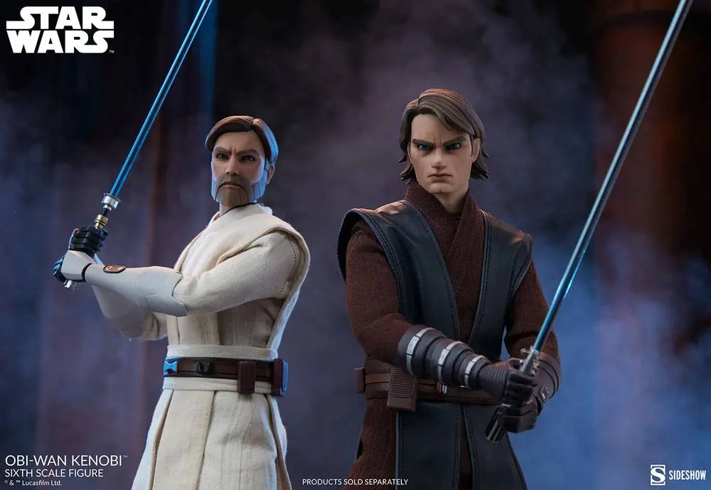 Star Wars The Clone Wars Action Figure 1/6 Obi-Wan Kenobi 30 cm product photo