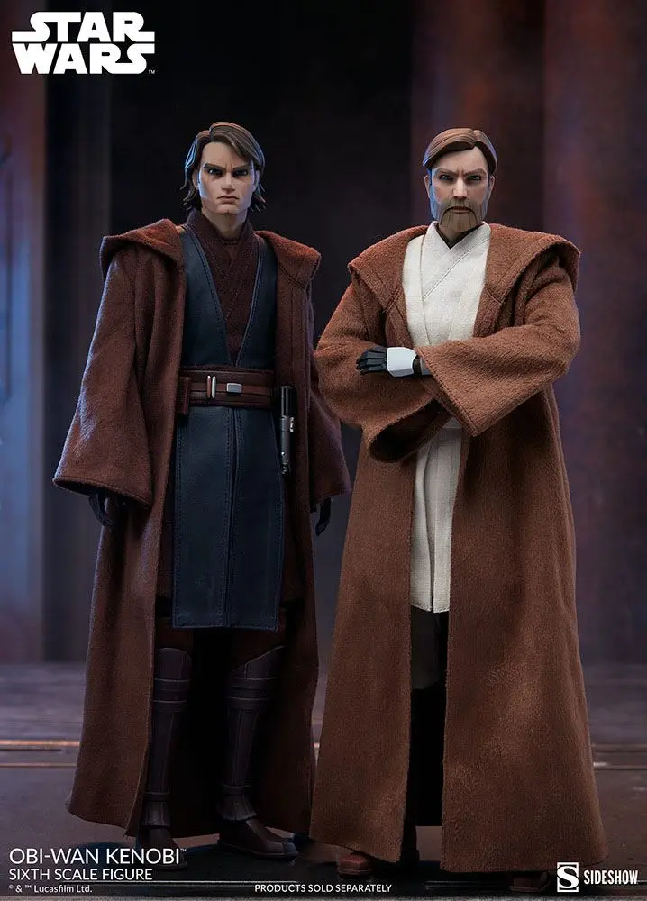 Star Wars The Clone Wars Action Figure 1/6 Obi-Wan Kenobi 30 cm product photo