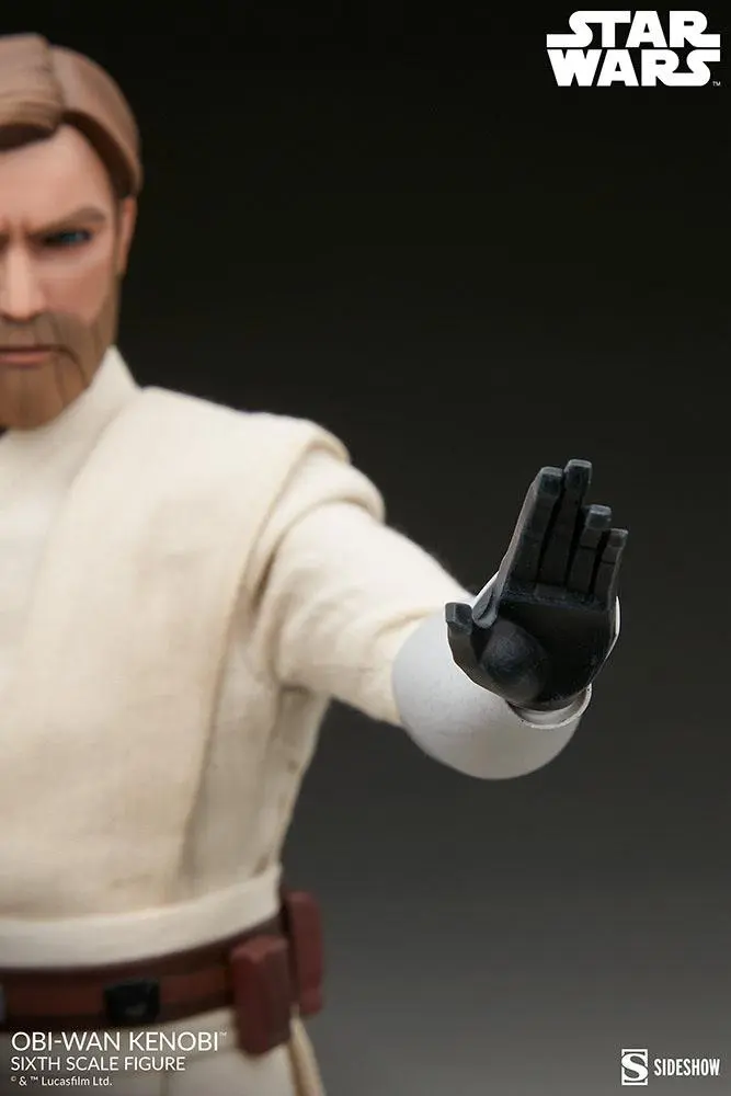 Star Wars The Clone Wars Action Figure 1/6 Obi-Wan Kenobi 30 cm product photo