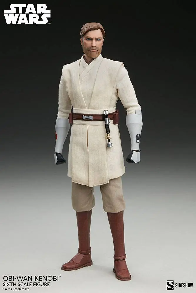 Star Wars The Clone Wars Action Figure 1/6 Obi-Wan Kenobi 30 cm product photo
