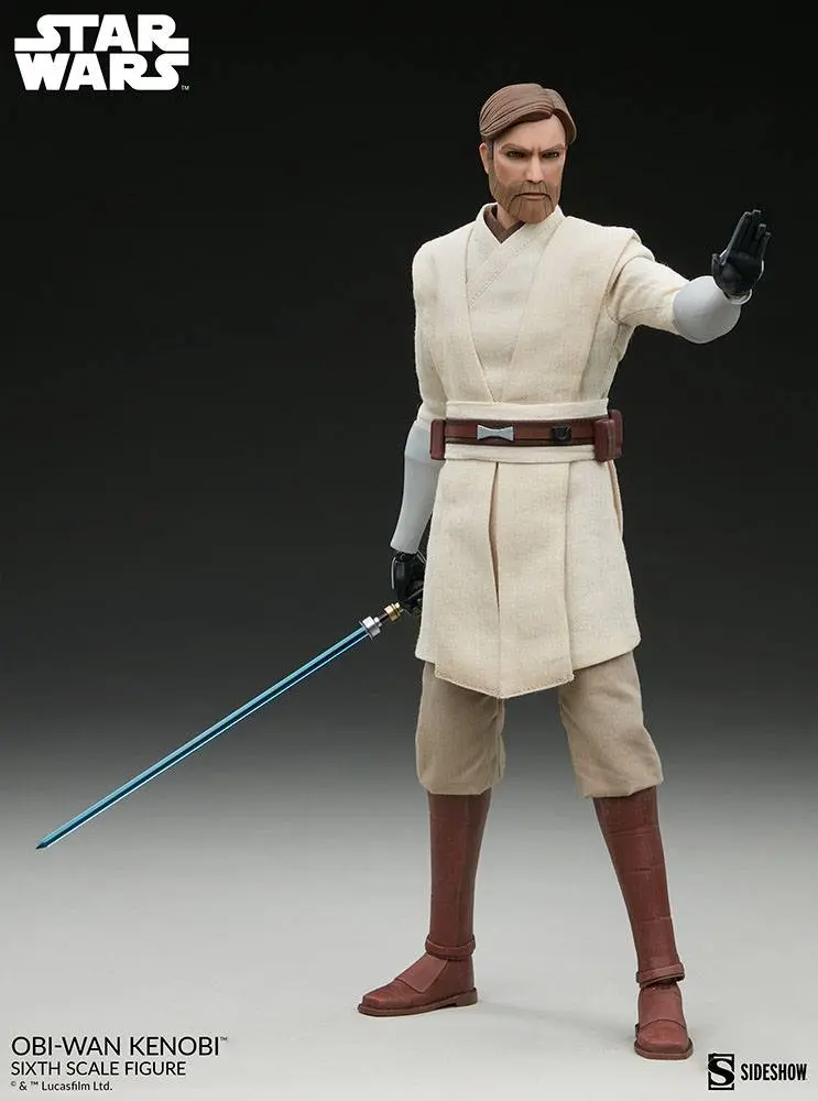 Star Wars The Clone Wars Action Figure 1/6 Obi-Wan Kenobi 30 cm product photo