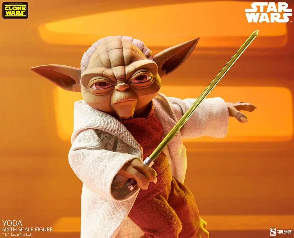 Star Wars The Clone Wars Action Figure 1/6 Yoda 14 cm product photo