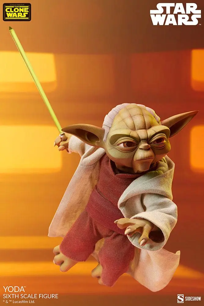 Star Wars The Clone Wars Action Figure 1/6 Yoda 14 cm product photo