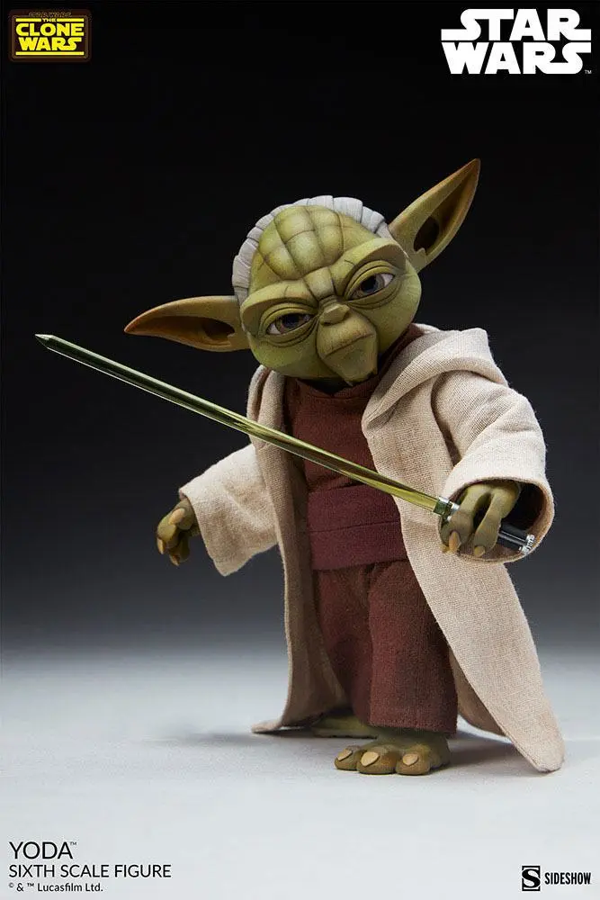 Star Wars The Clone Wars Action Figure 1/6 Yoda 14 cm product photo