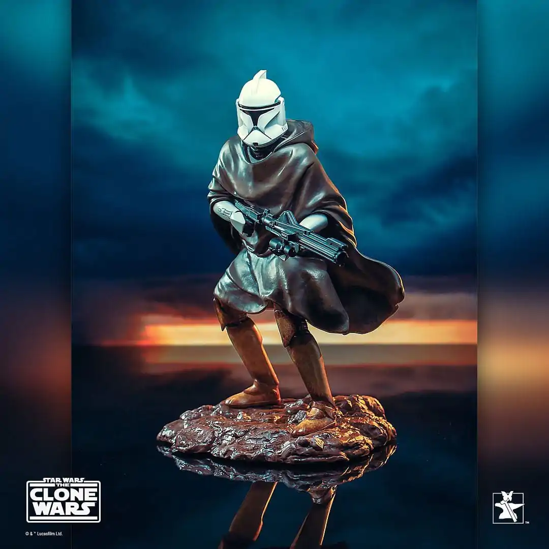 Star Wars: The Clone Wars Statue 1/7 Hawkbat Battalion Clone Trooper 2019 Premier Guild Membership Gift 25 cm product photo