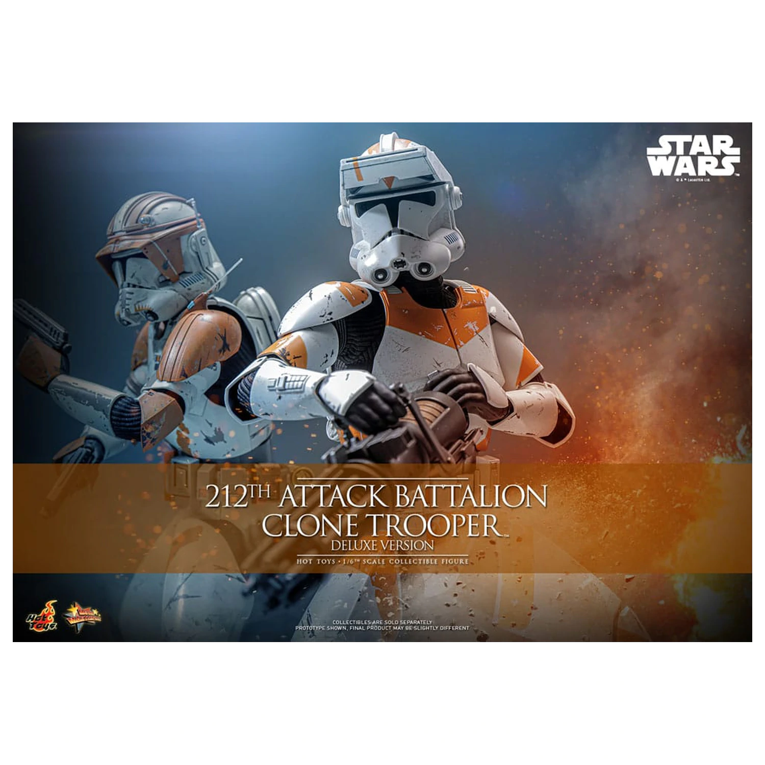 Star Wars: The Clone Wars Action Figure 1/6 212th Attack Battalion Clone Trooper Deluxe Version 30 cm product photo