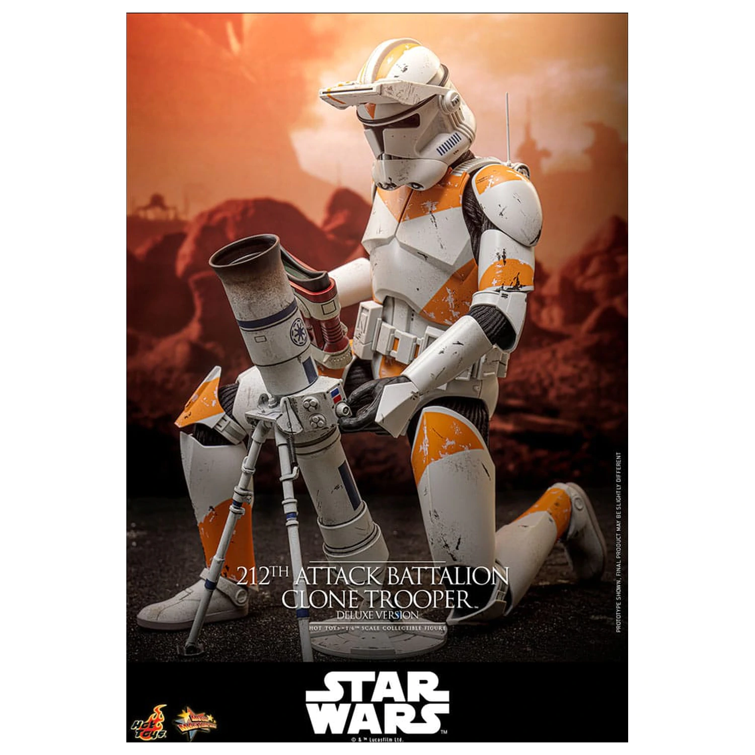 Star Wars: The Clone Wars Action Figure 1/6 212th Attack Battalion Clone Trooper Deluxe Version 30 cm product photo
