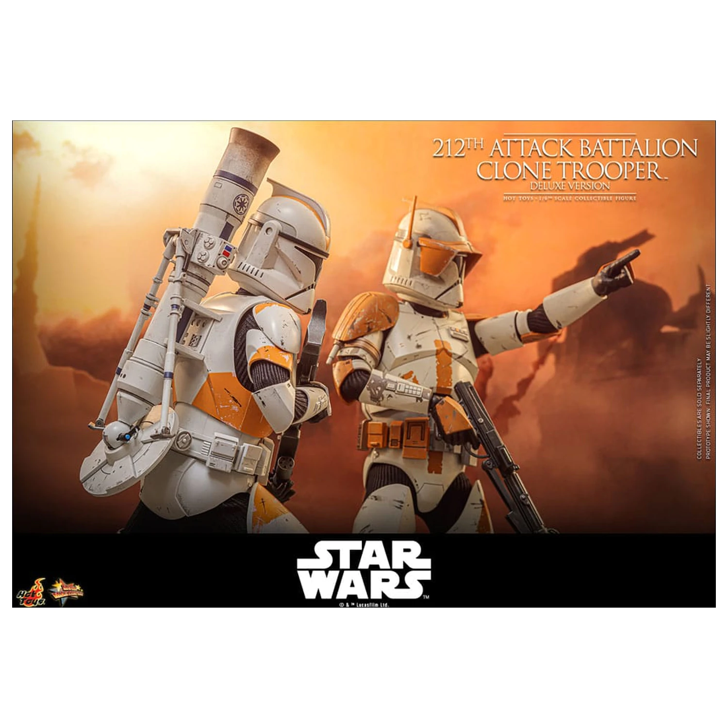 Star Wars: The Clone Wars Action Figure 1/6 212th Attack Battalion Clone Trooper Deluxe Version 30 cm product photo