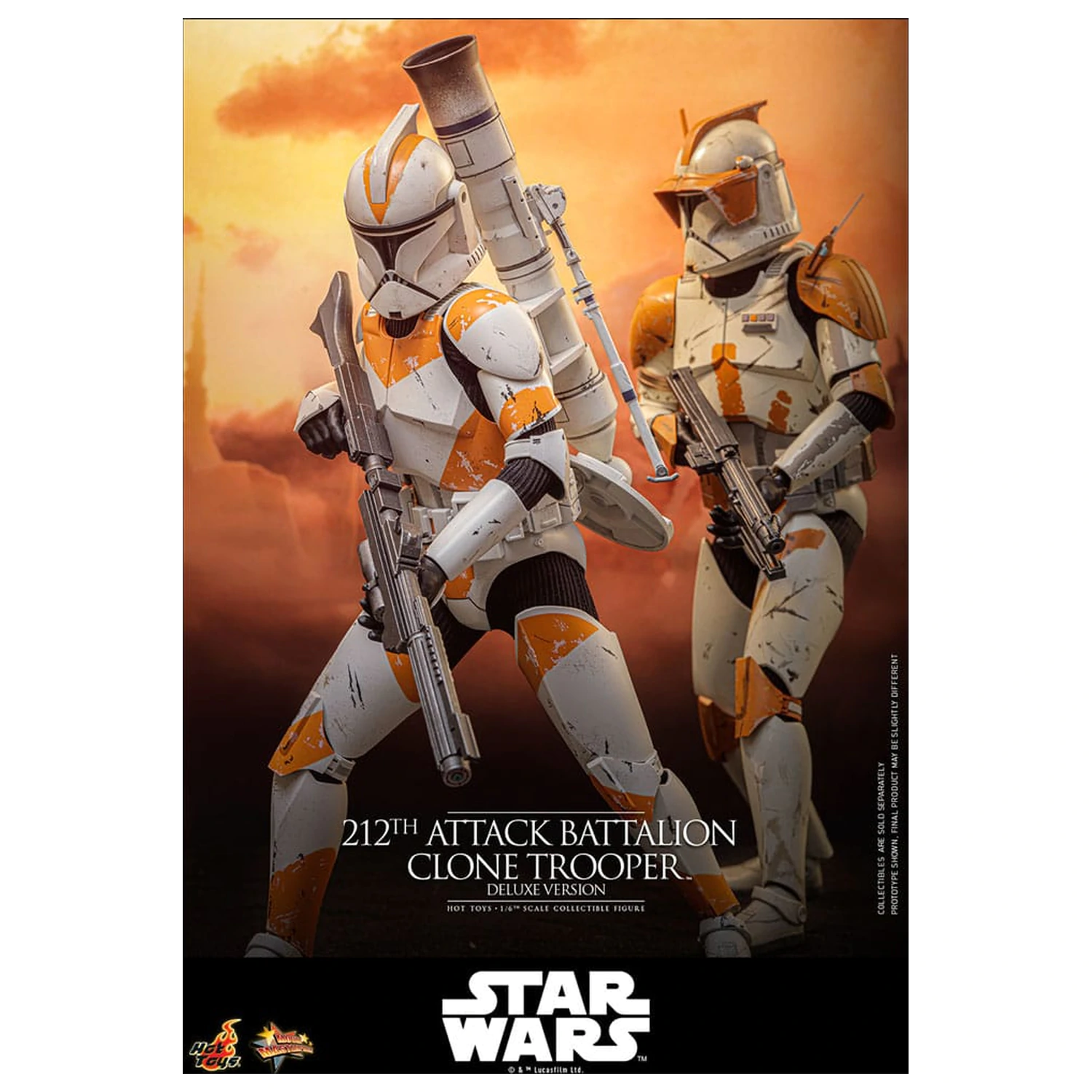 Star Wars: The Clone Wars Action Figure 1/6 212th Attack Battalion Clone Trooper Deluxe Version 30 cm product photo