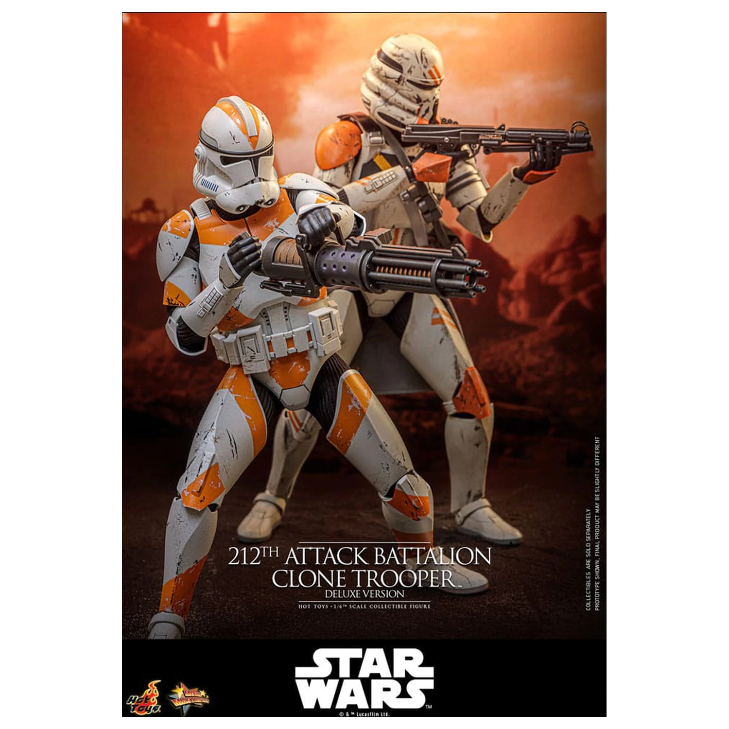 Star Wars: The Clone Wars Action Figure 1/6 212th Attack Battalion Clone Trooper Deluxe Version 30 cm product photo