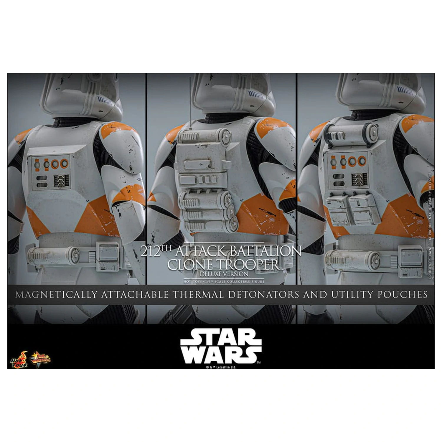 Star Wars: The Clone Wars Action Figure 1/6 212th Attack Battalion Clone Trooper Deluxe Version 30 cm product photo