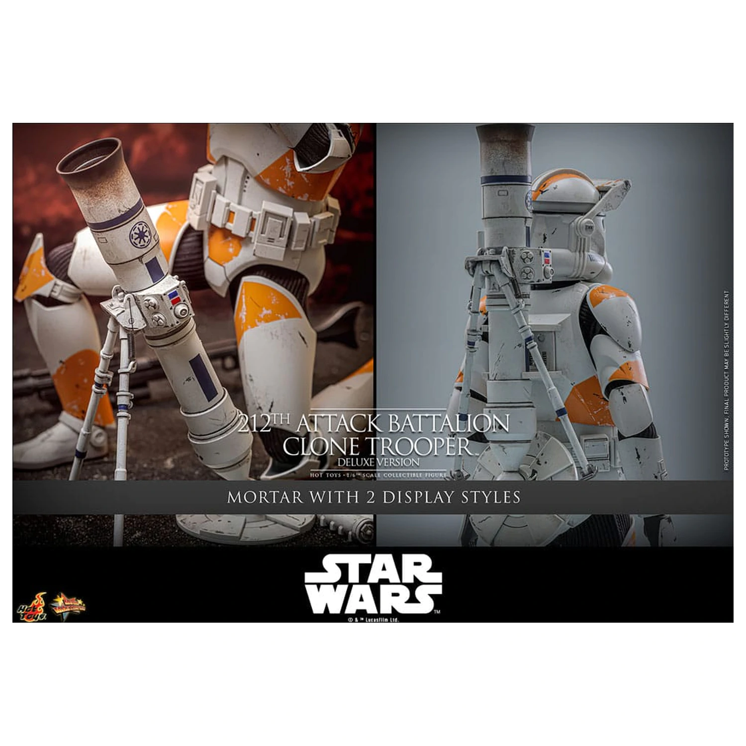 Star Wars: The Clone Wars Action Figure 1/6 212th Attack Battalion Clone Trooper Deluxe Version 30 cm product photo