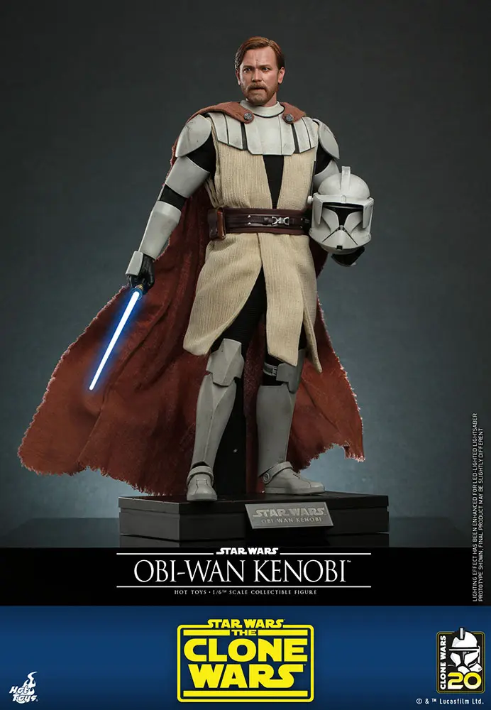 Star Wars The Clone Wars Action Figure 1/6 Obi-Wan Kenobi 30 cm product photo